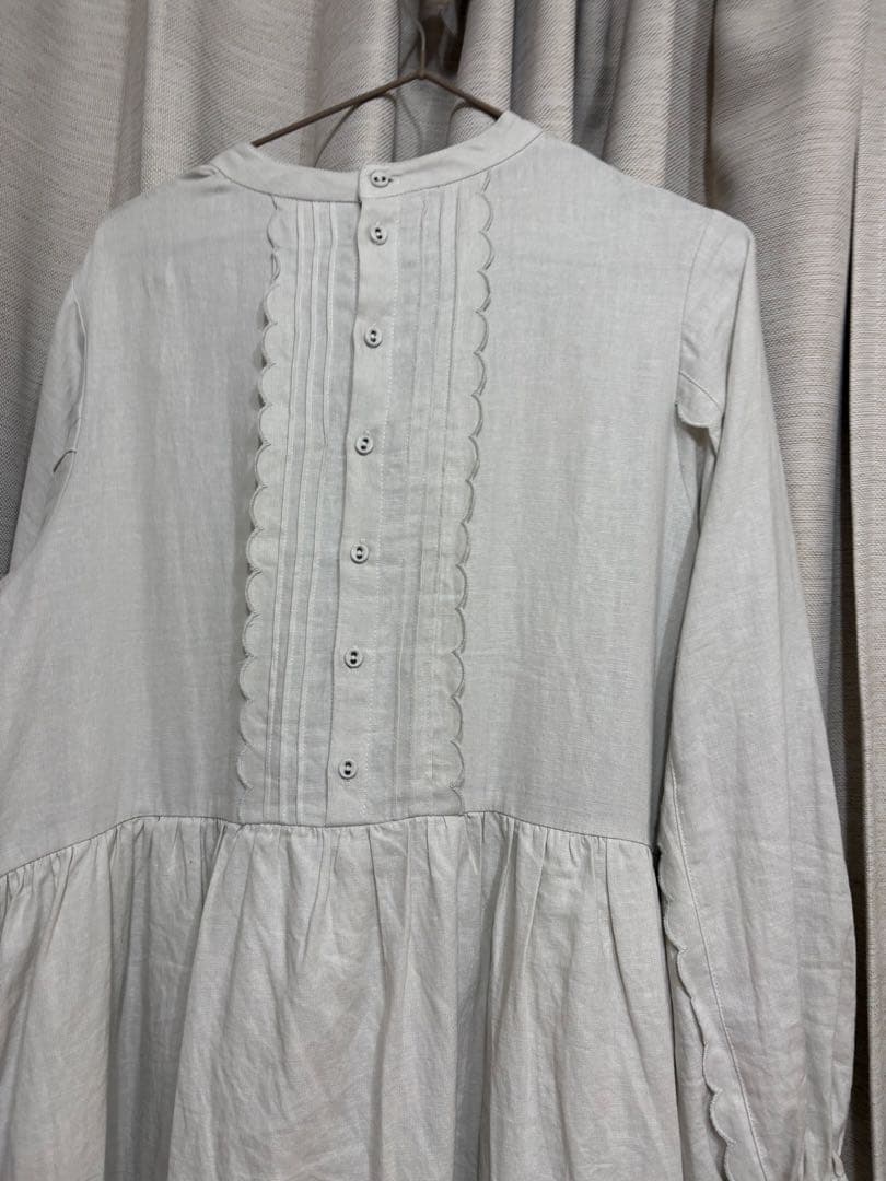 ツハルバイサマンサモスモス　アンティーク風ブローチ付きワンピースM