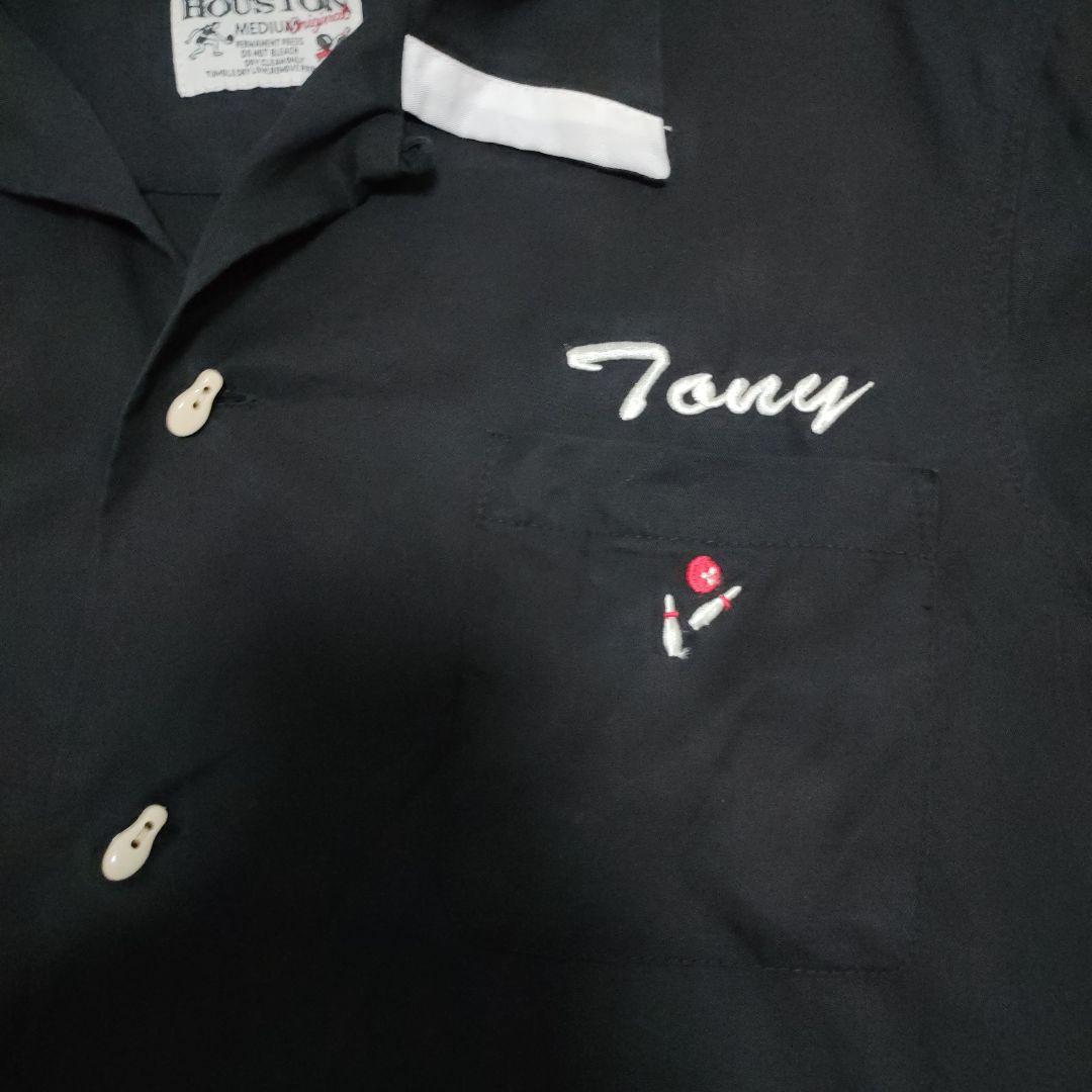 HOUSTON ヒューストン　ボーリングシャツ　和柄刺繍　富士山