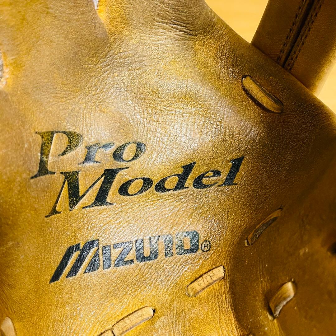 【希少】ミズノ Buw League 軟式グローブ 内野左 青ビュー プロモデル