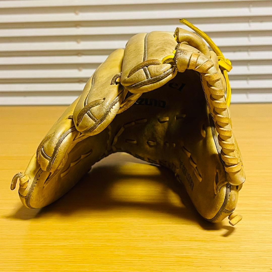 【希少】ミズノ Buw League 軟式グローブ 内野左 青ビュー プロモデル