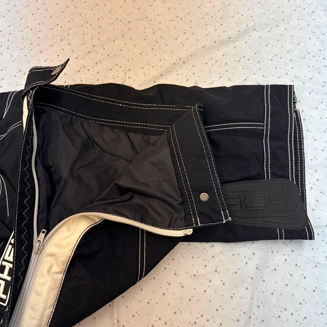 PHENIX ブラック スキーウェア サスペンダー付き