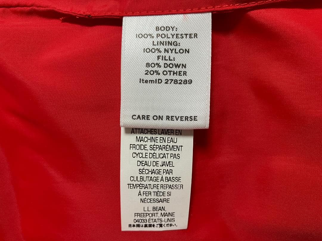 L.L.Bean キルティング ダウンベスト L