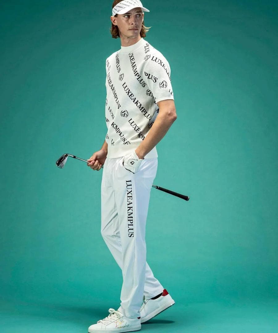 LUXEAKMPLUS / 24SS サイド ロゴ ストレッチ パンツ ゴルフ