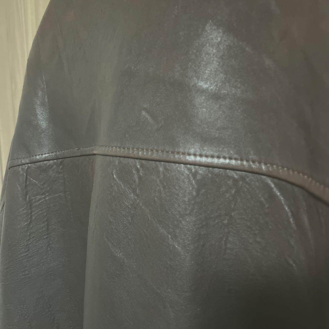 AVIREX A-2 フライトジャケット　レザー　ブラウン　Lサイズ