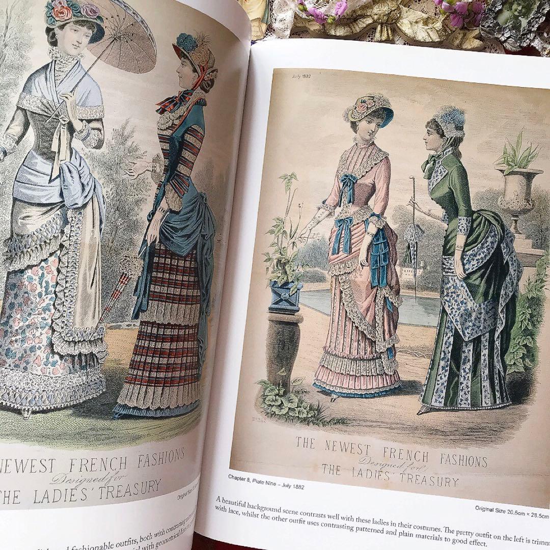 ヴィクトリアン 19世紀ファッションプレート豪華本♡アンティークドレス クロモス