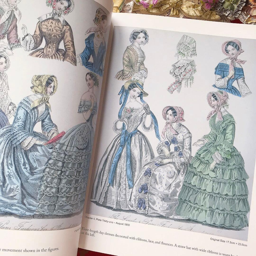 ヴィクトリアン 19世紀ファッションプレート豪華本♡アンティークドレス クロモス