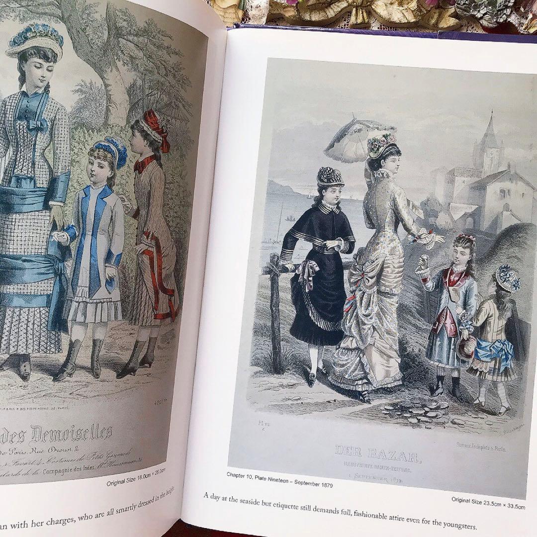 ヴィクトリアン 19世紀ファッションプレート豪華本♡アンティークドレス クロモス