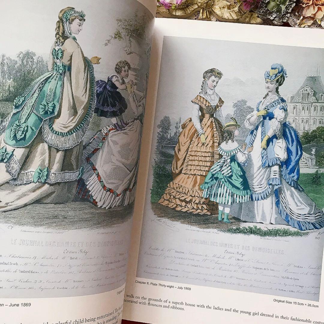 ヴィクトリアン 19世紀ファッションプレート豪華本♡アンティークドレス クロモス