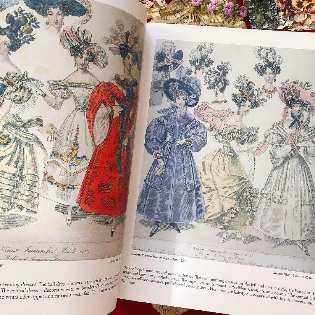 ヴィクトリアン 19世紀ファッションプレート豪華本♡アンティークドレス クロモス