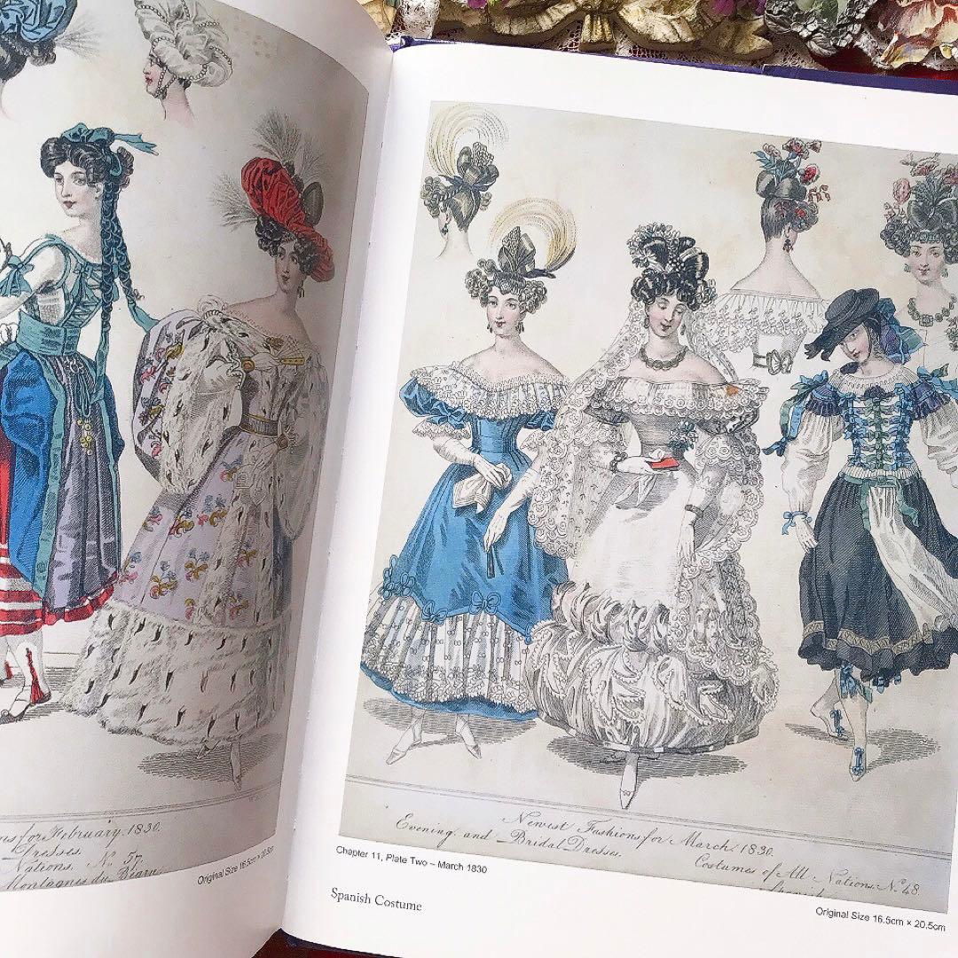 ヴィクトリアン 19世紀ファッションプレート豪華本♡アンティークドレス クロモス