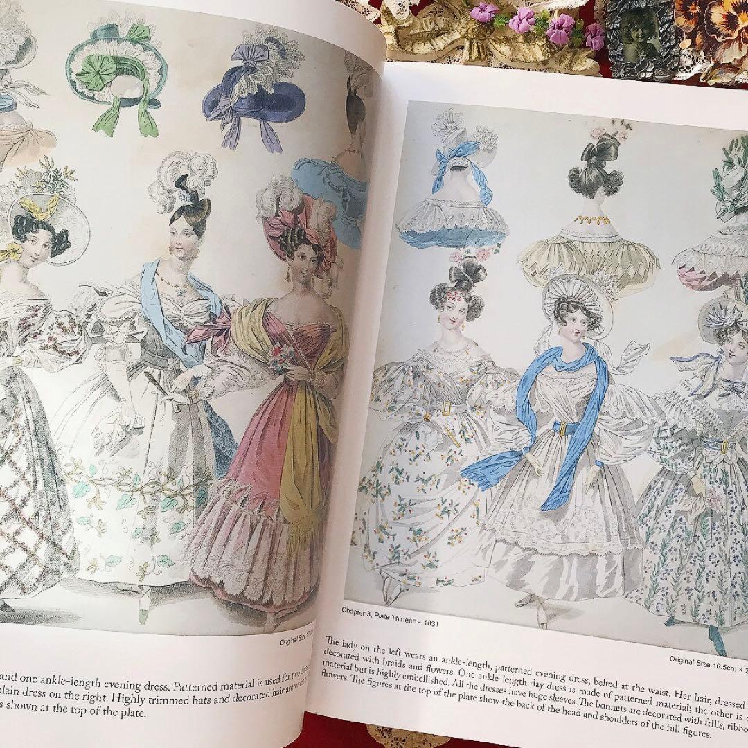 ヴィクトリアン 19世紀ファッションプレート豪華本♡アンティークドレス クロモス