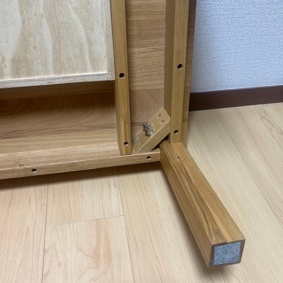【美品】無印良品 天然木　ローテーブル タモ材　 MUJI