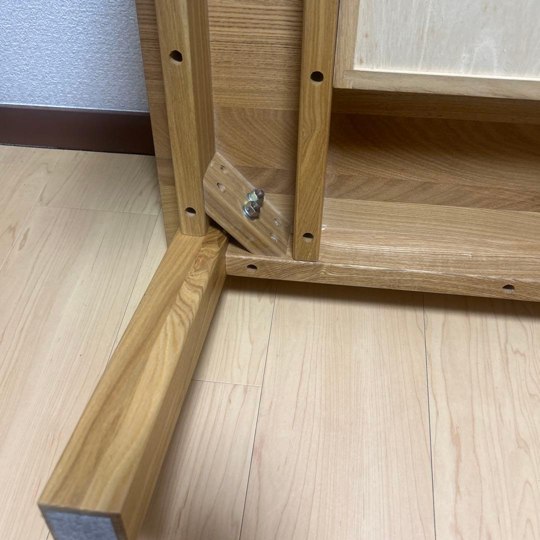 【美品】無印良品 天然木　ローテーブル タモ材　 MUJI