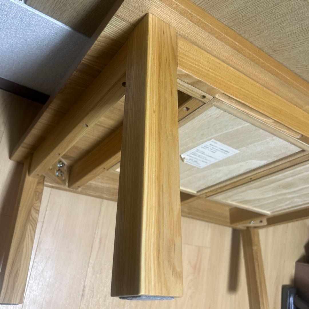 【美品】無印良品 天然木　ローテーブル タモ材　 MUJI