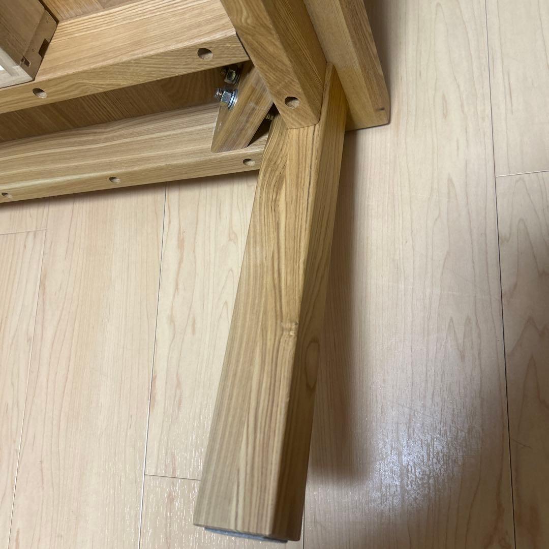 【美品】無印良品 天然木　ローテーブル タモ材　 MUJI