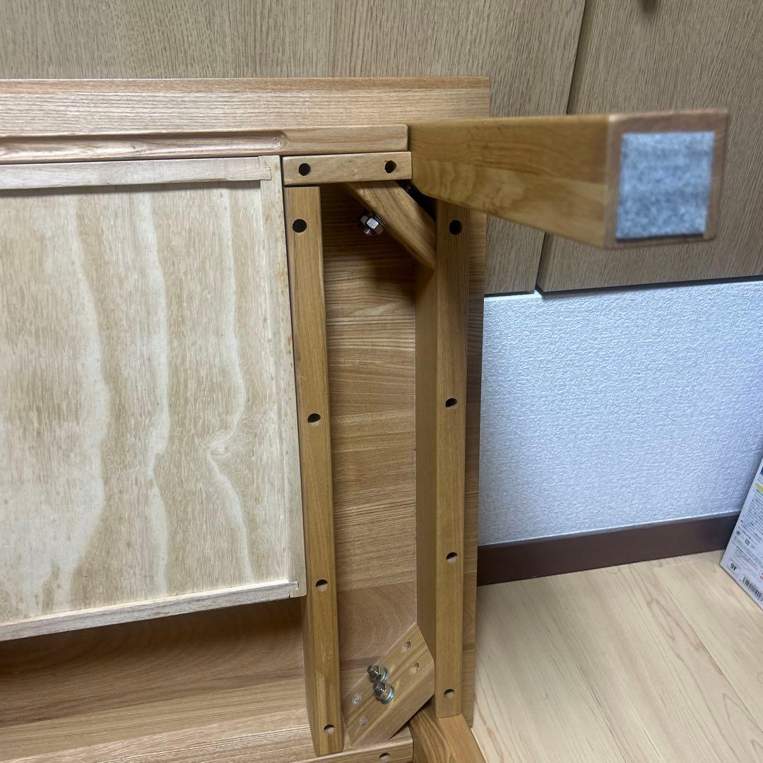【美品】無印良品 天然木　ローテーブル タモ材　 MUJI