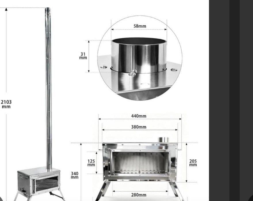 MOON LENCE 薪ストーブ 二次燃焼 耐熱ガラス窓 煙突 コンパクト