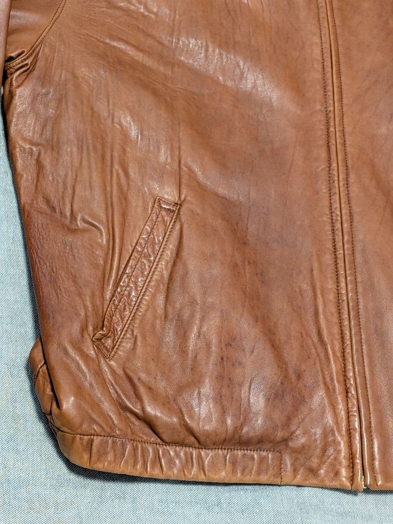 ralph lauren ポニー無し swingtop leather jkt