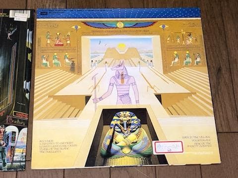 アイアン・メイデン　レコード２枚セット　パワースレイヴ　サムホエア・イン・タイム