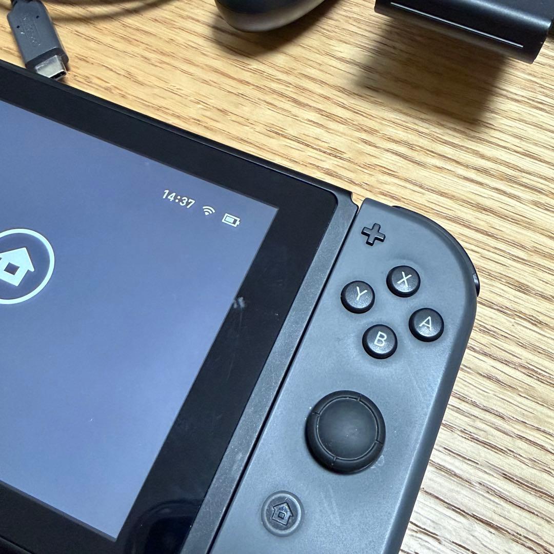 【箱無し】Nintendo Switch 本体 グレー　純正付属品有り