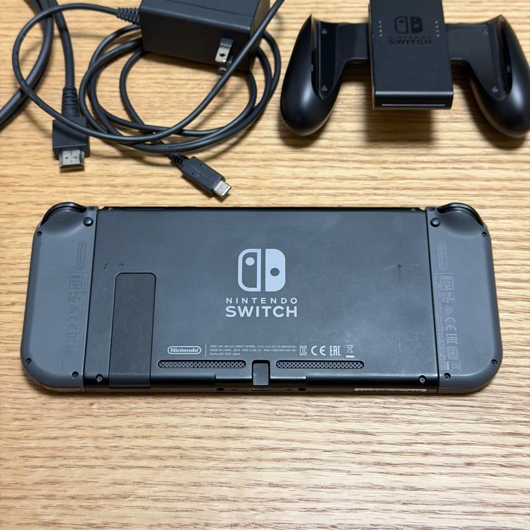 【箱無し】Nintendo Switch 本体 グレー　純正付属品有り