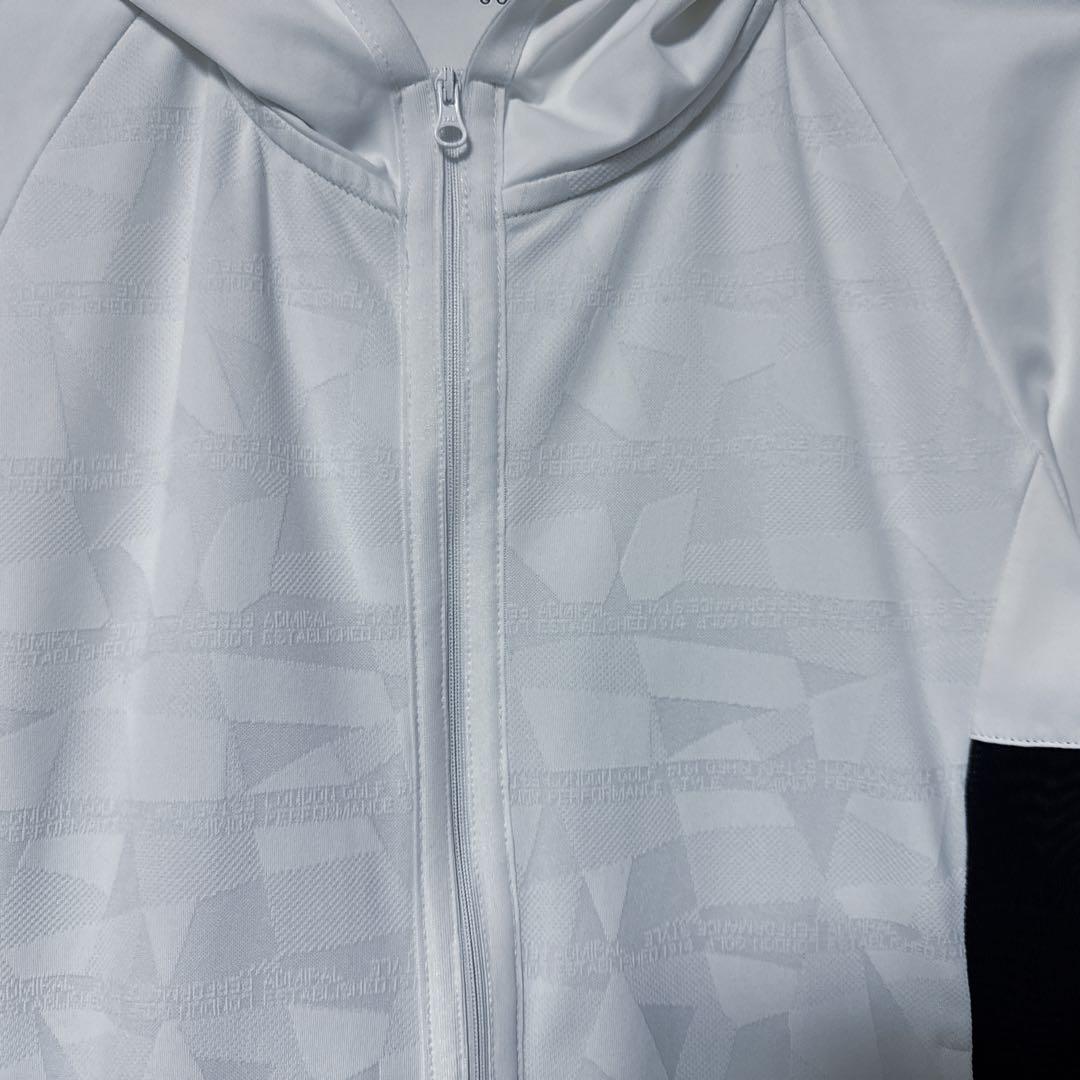 Admiral GOLF アドミラルゴルフ 薄手 ジップ パーカー ホワイト L