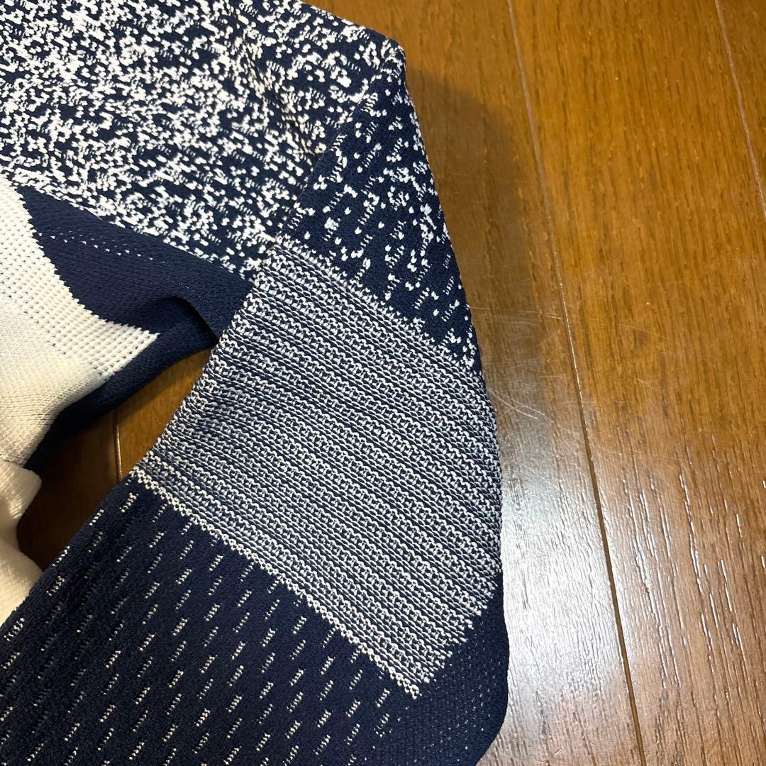 オシャレ アディダス ファブリックミックス ストレッチ長袖ジャケット