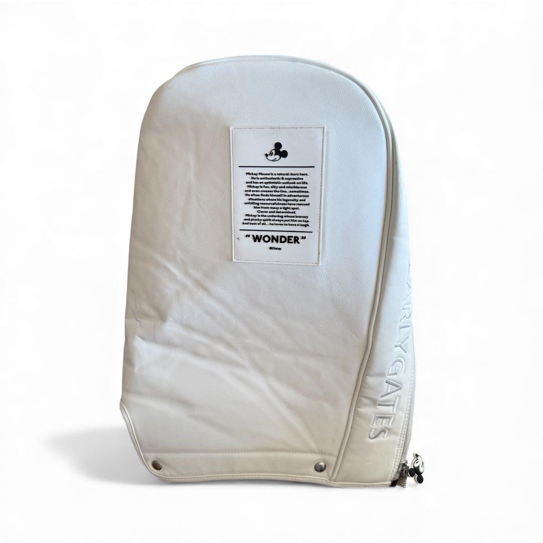 現行モデル　限定シリアル付　パーリーゲイツ　キャディバッグ　白　ディズニーコラボ