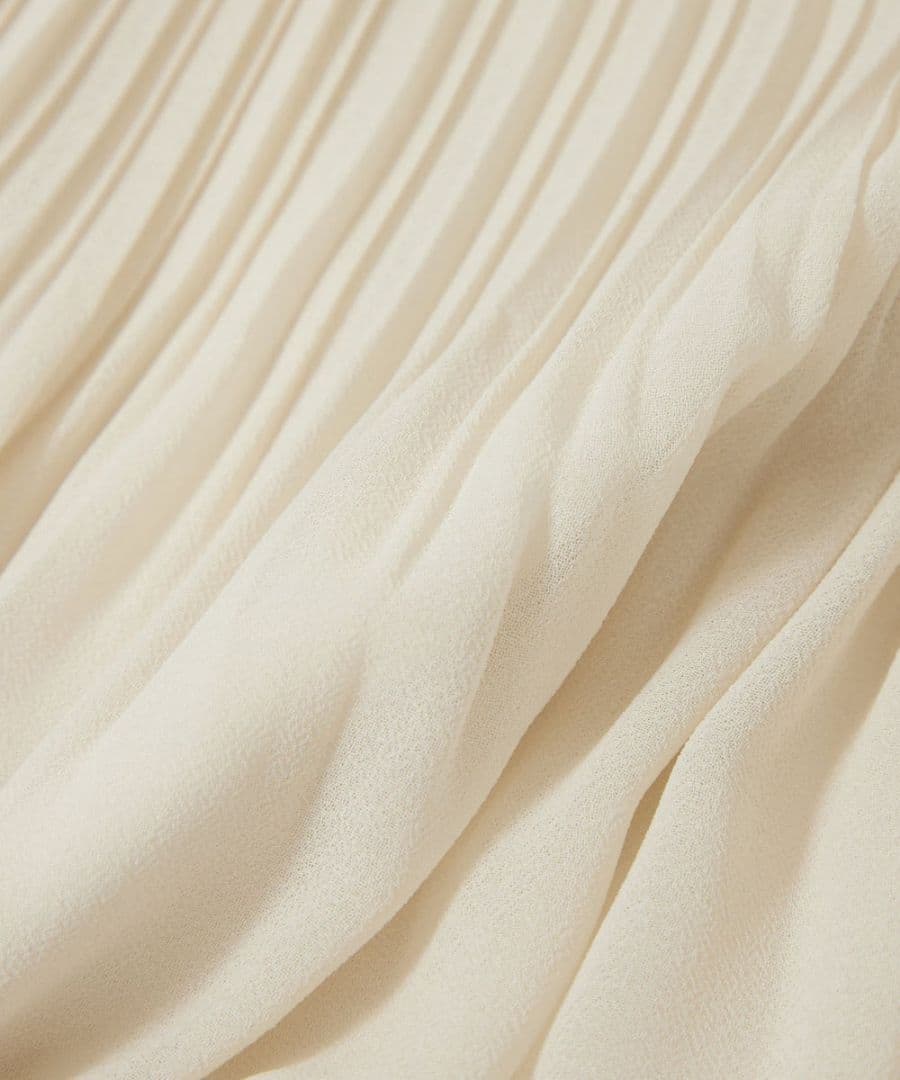 とろこ！エポカsize38 ドライジョーゼット プリーツワンピース