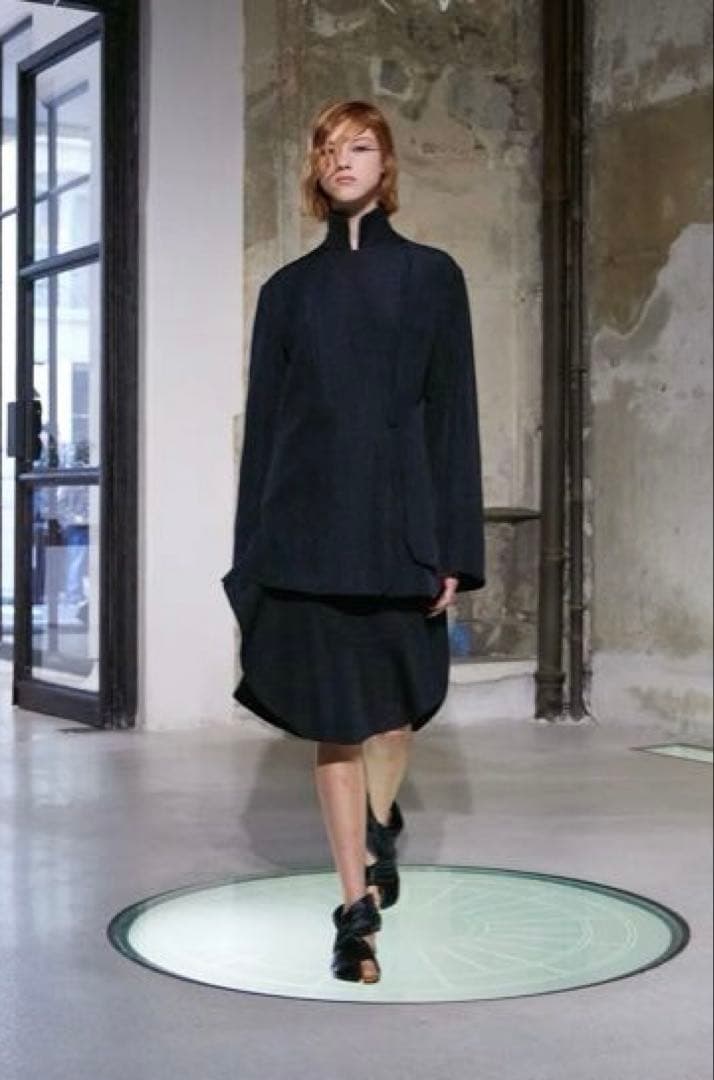 マメクロゴウチ Grain Finish Flap Front Jacket