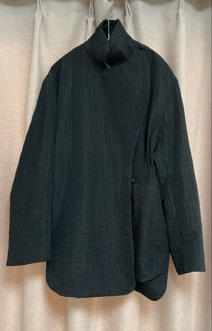 マメクロゴウチ Grain Finish Flap Front Jacket