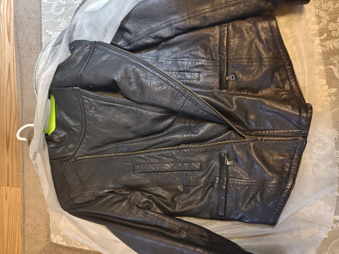 DOLCE＆GABBANAレザージャケット フード付き