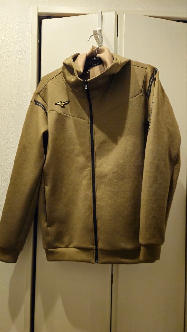 ミズノプロ カーキ　パーカー　上下セット　セットアップ　Oサイズ