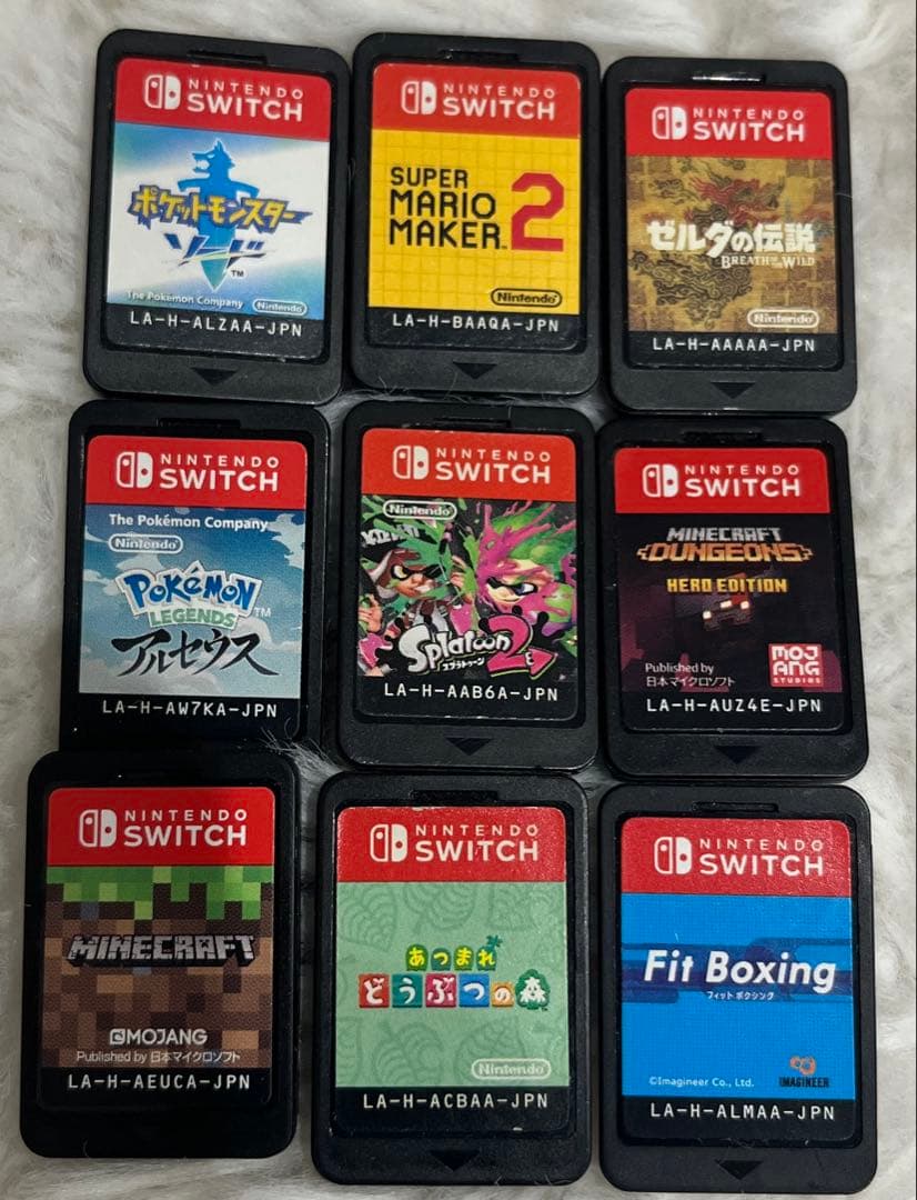 【人気作9点】Nintendo Switch ソフト/ポケモン/マイクラ/あつ森
