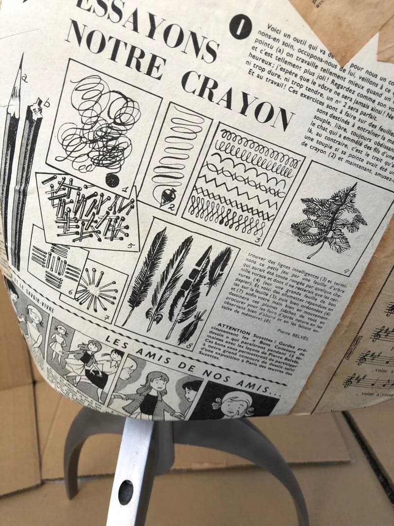 夢八トルソー　フランスの少女紙貼ったトルソー マネキン　ボディー