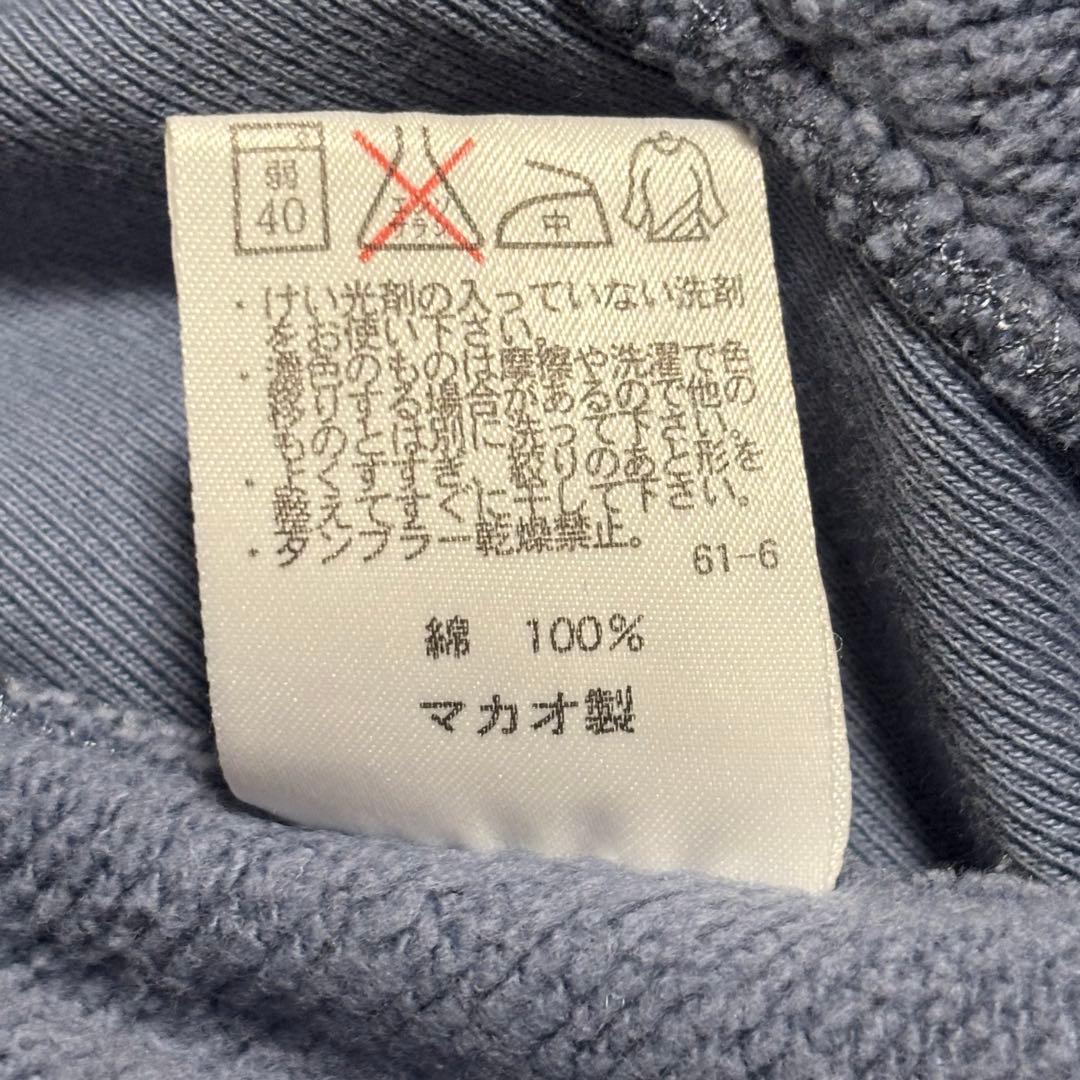 【希少】 POLO ポロラルフローレン ジップパーカー 刺繍ロゴ ライトブルー