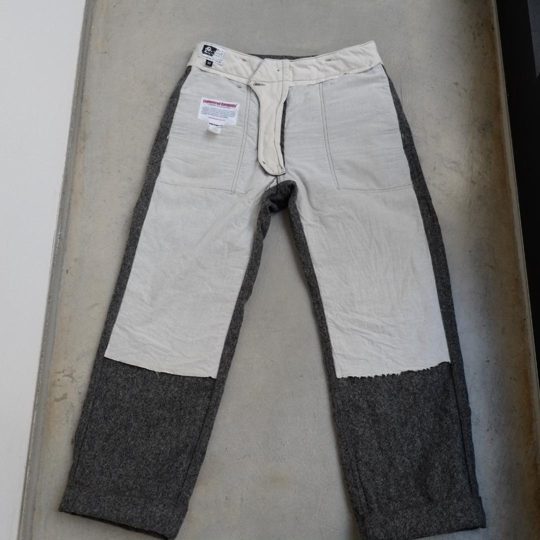 EG ウールフラノ ファティーグパンツ 32 裾ダブル仕上げ USA製