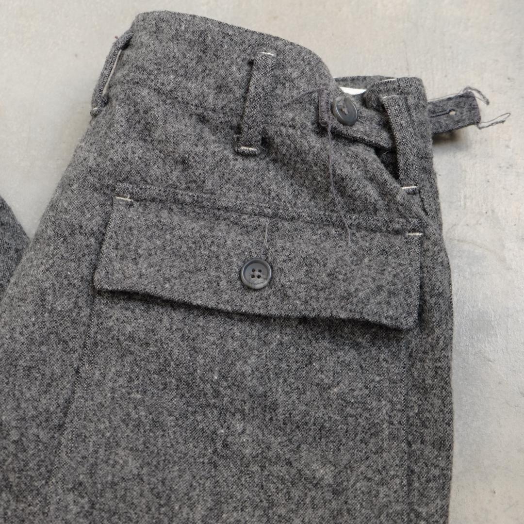 EG ウールフラノ ファティーグパンツ 32 裾ダブル仕上げ USA製