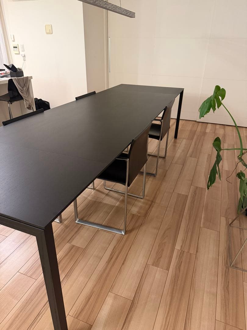 【Cassina】195 NAAN エクステンションテーブル ブラック 美品
