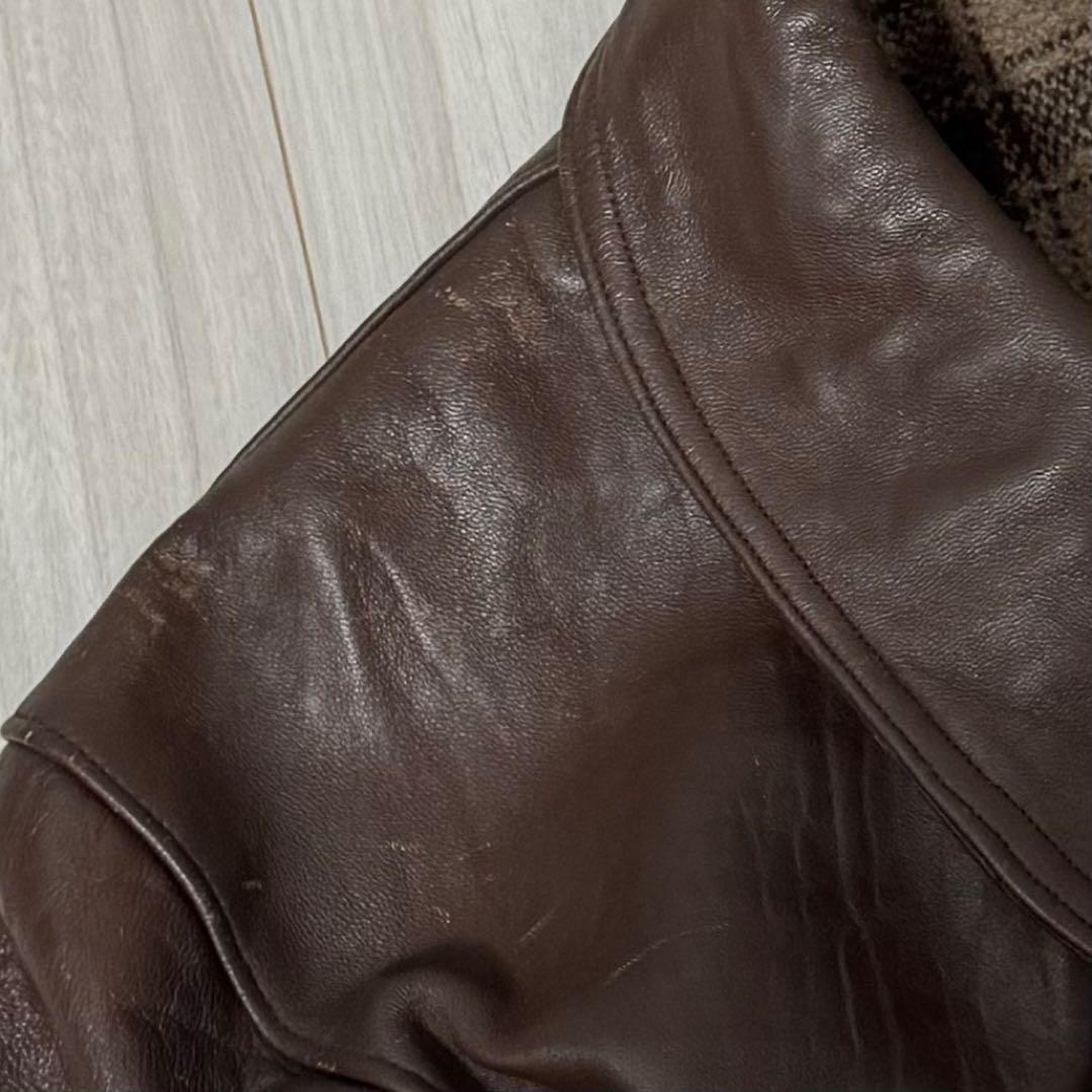 40s〜50s MTVC コルビジェ ジャケット　レザーカーコート