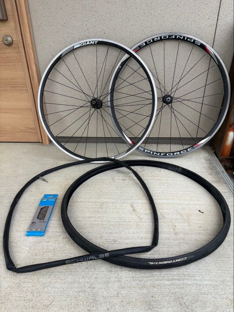 GIANT PACE ロードバイク　タイヤ、チューブ、ホイール、チェーンおまけ付