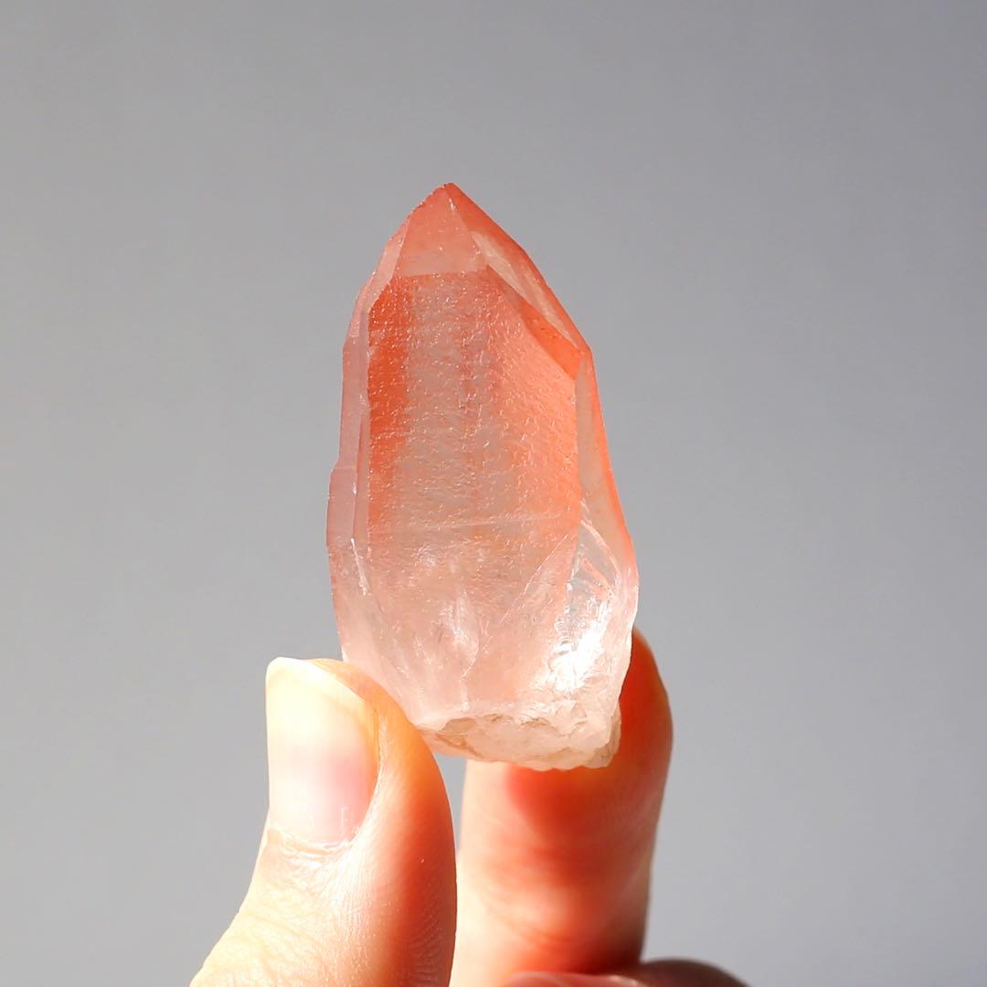 タントリックツイン ディープピンクレムリアンシード 天然石 水晶 鉱物 一点物