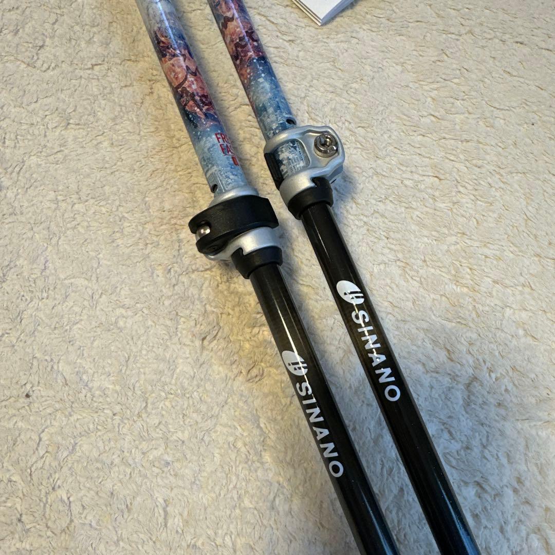 SINANO スキー ポール 青/黒