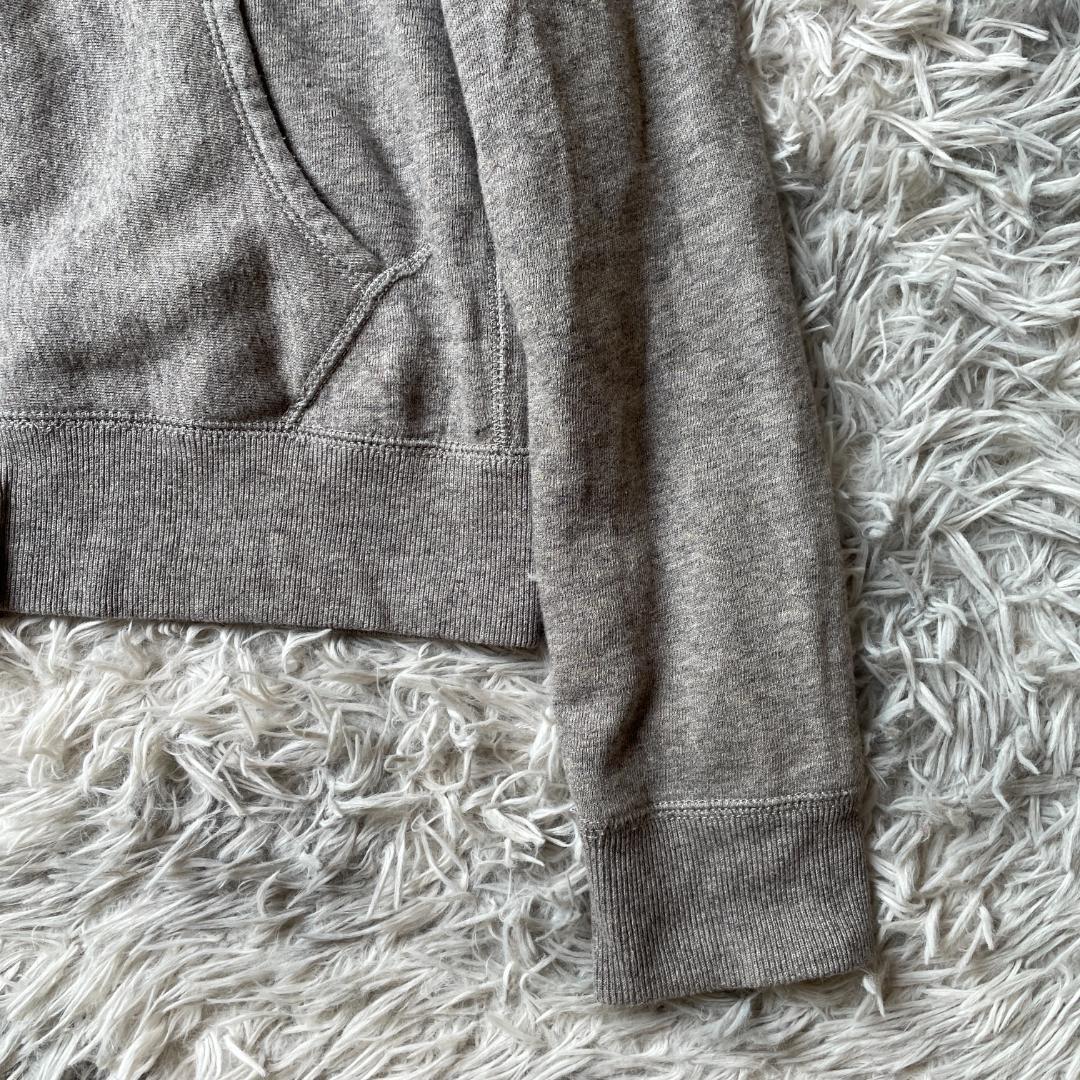 ポロ ラルフローレン ジップパーカー M グレー 裏起毛 ワンポイントロゴ