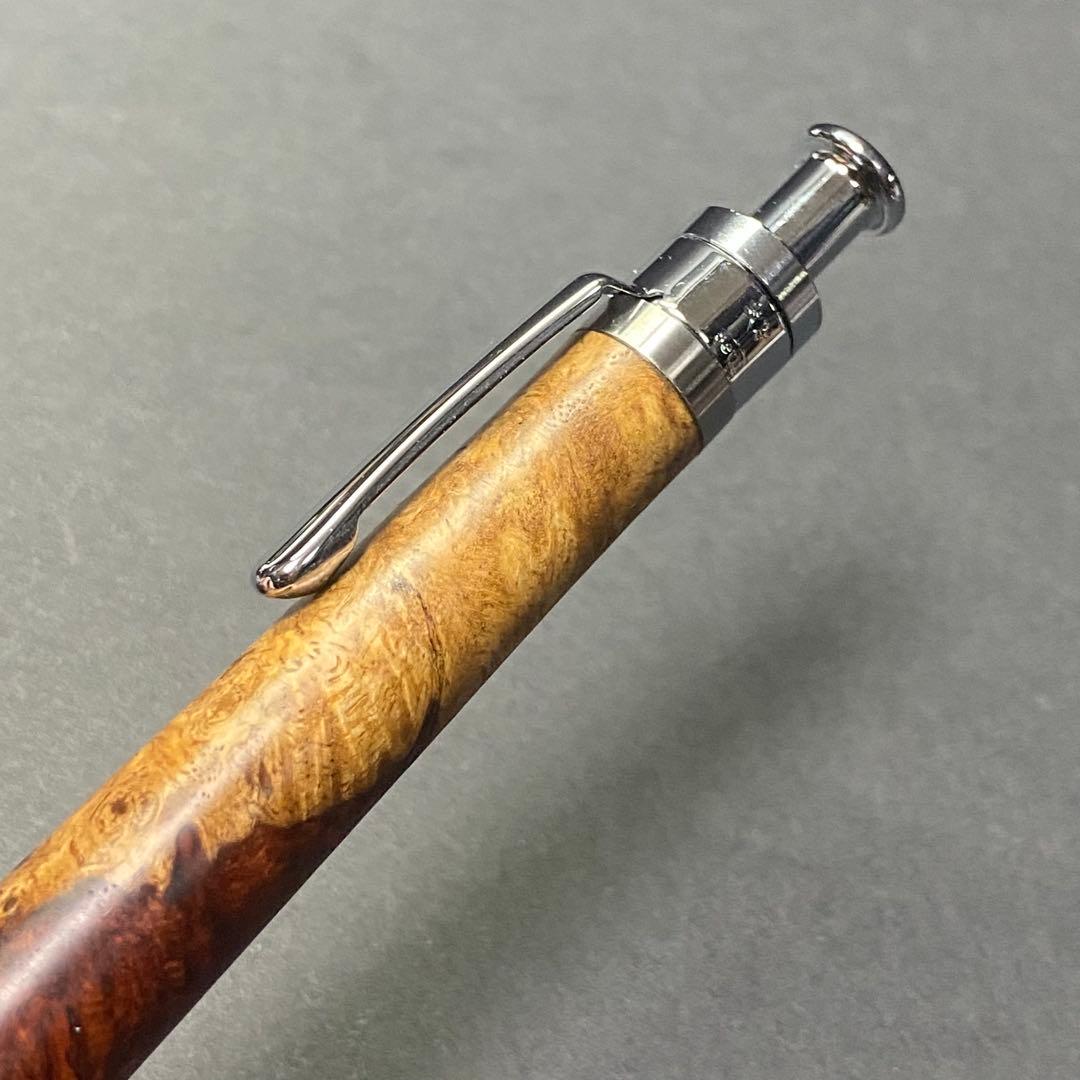 工房楔　ルーチェペン　花梨紅白(こぶ杢)　花梨瘤