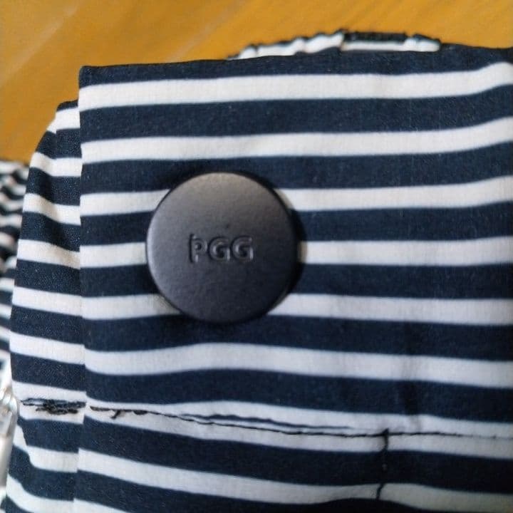 ⭐美品⭐パーリーゲイツ⭐PGG⭐ストライプパンツ⭐白&濃紺⭐M⭐