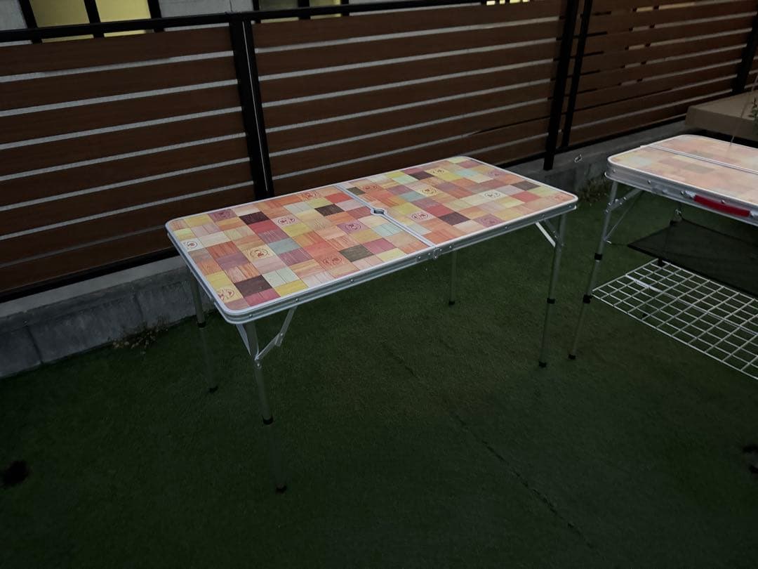 コールマン アウトドアテーブル2点セット ナチュラルモザイク