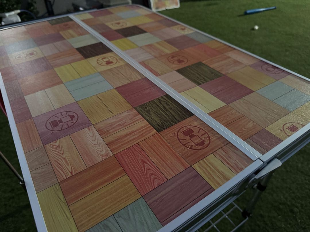 コールマン アウトドアテーブル2点セット ナチュラルモザイク