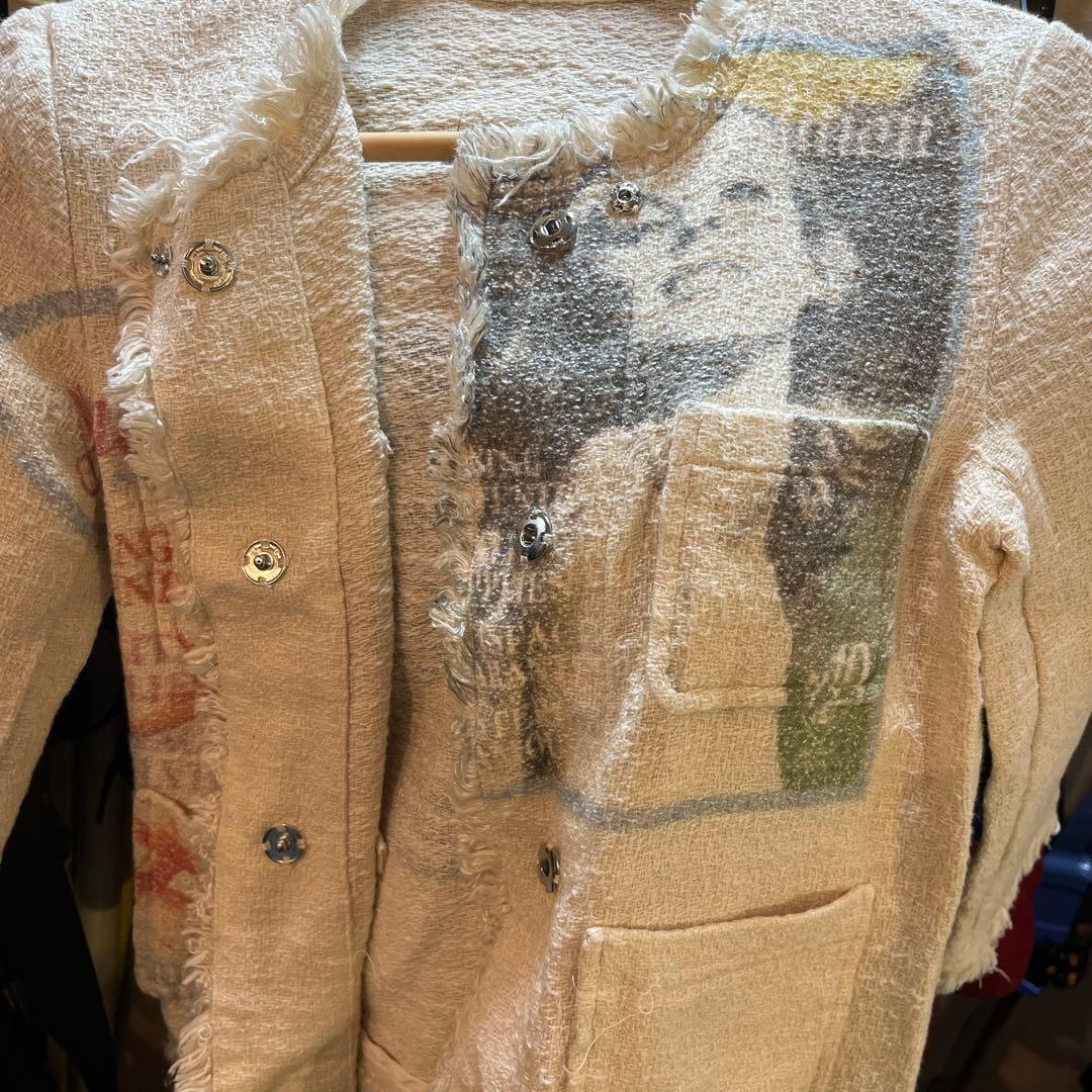 ヒステリックグラマー ジャケット サイズS ホワイト