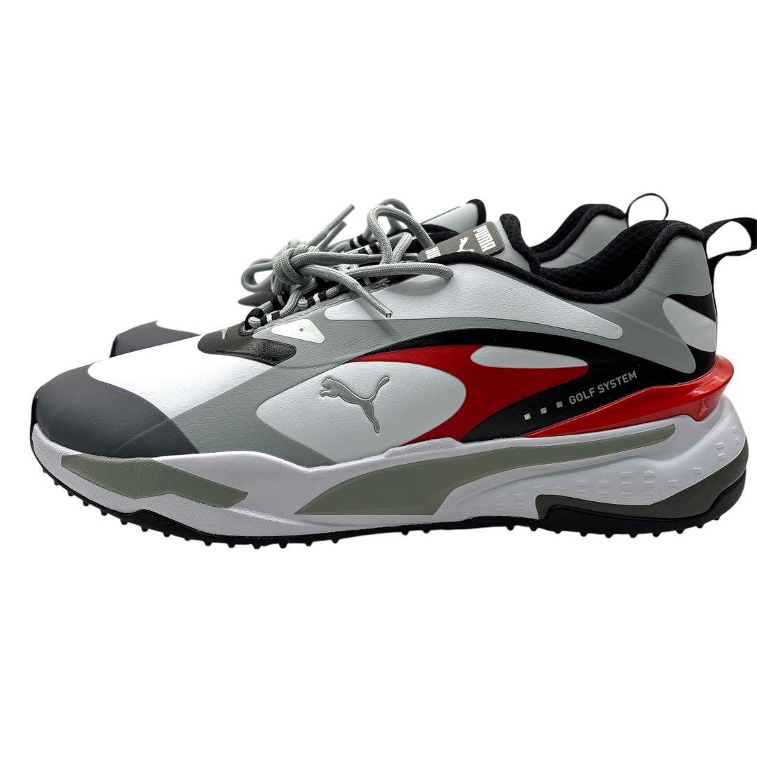 PUMA ゴルフシューズ GSファスト 27cm 白赤 新品